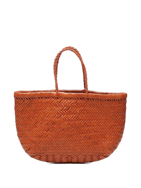 DRAGON DIFFUSION Triple Jump leather woven tote bag - Orange - zdjęcie produktu nr 2