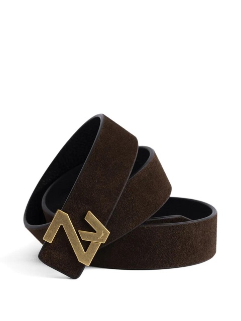 Zadig&Voltaire Initiale suede belt - Brown - zdjęcie produktu nr 2