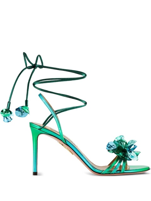 Aquazzura 85mm Summer Sun sandals - Green - zdjęcie produktu nr 1