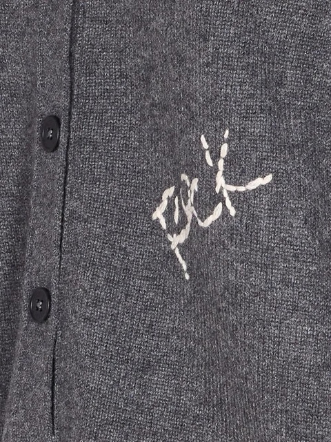 Zadig&Voltaire Mirkaz V-neck cashmere cardigan - Grey - zdjęcie produktu nr 2