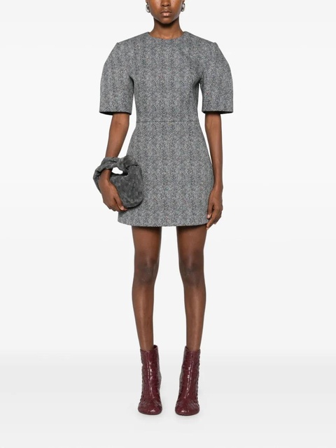 Givenchy short-sleeve herringbone mini dress - Black - zdjęcie produktu nr 1