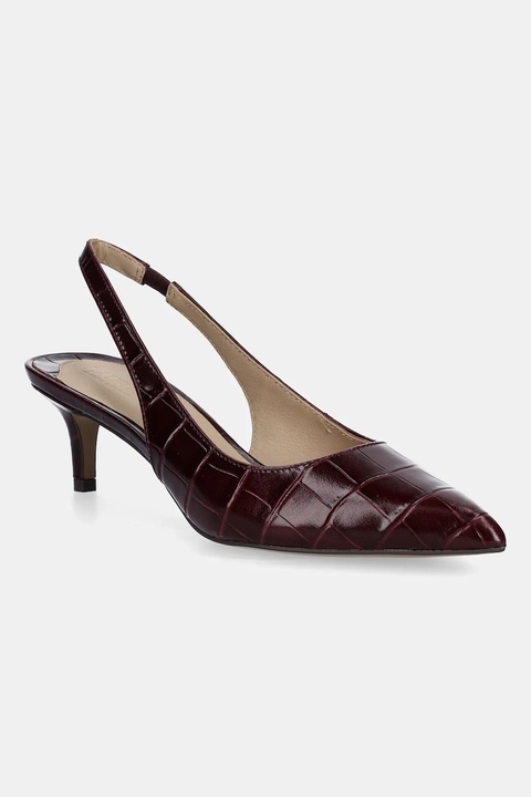 Lauren Ralph Lauren szpilki skórzane Lolah II kolor czerwony 802980117003 - zdjęcie produktu nr 1