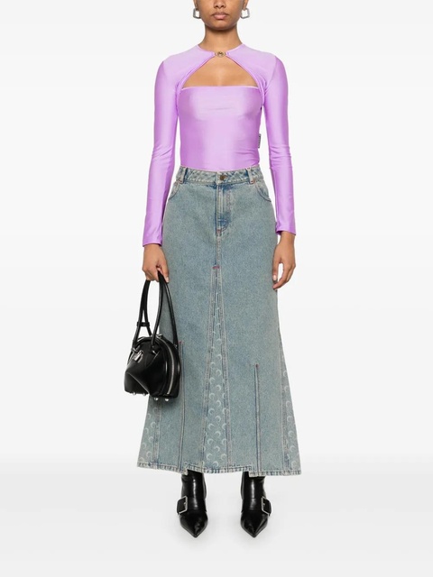 Marine Serre draped jersey top - Purple - zdjęcie produktu nr 2
