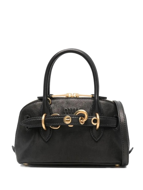Miu Miu Top Handle Buckle Shoulder Bag - Black - zdjęcie produktu nr 1