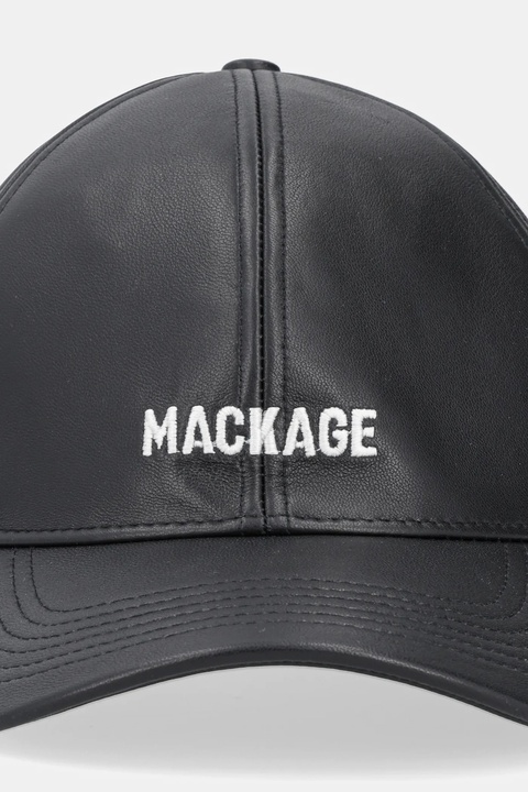MACKAGE czapka z daszkiem bawełniana kolor czarny gładka ANDERSON.L - zdjęcie produktu nr 2