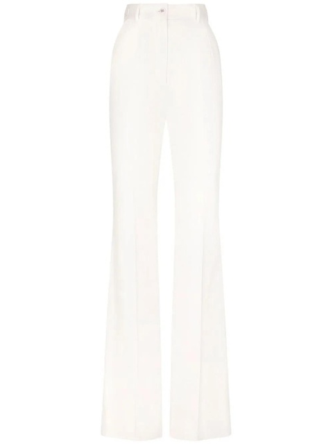 Dolce & Gabbana high-waisted flared trousers - White - zdjęcie produktu nr 1