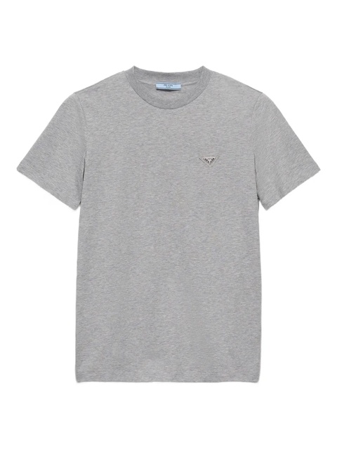 Prada logo-patch T-shirt - Grey - zdjęcie produktu nr 1