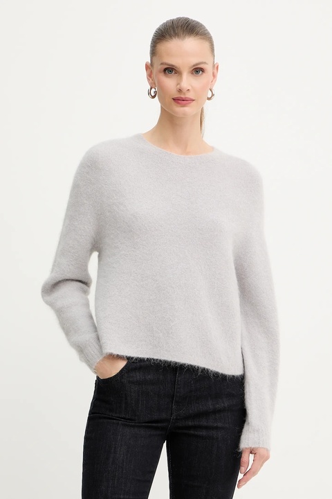 Marella sweter z dodatkiem wełny damski kolor beżowy 2523366352200 - zdjęcie produktu nr 1