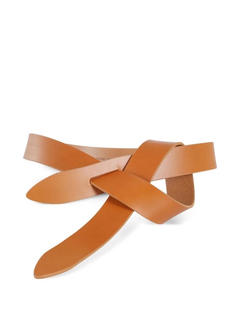 ISABEL MARANT knotted leather belt - Brown - zdjęcie produktu nr 1