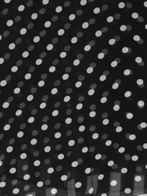 Dolce & Gabbana polka-dot silk scarf - Black - zdjęcie produktu nr 2
