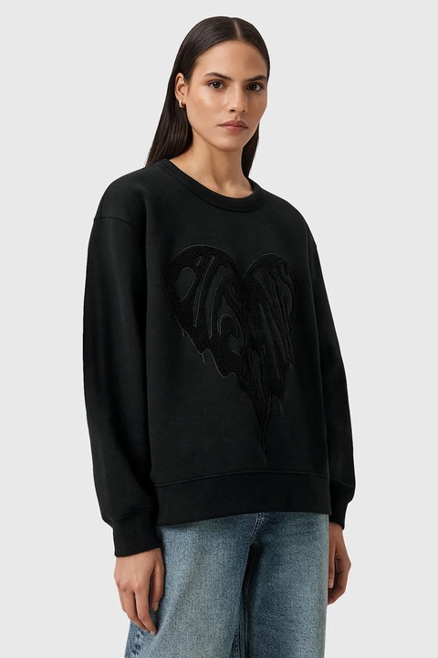 AllSaints sweter bawełniany TRIP damski kolor czarny W032JD - zdjęcie produktu nr 1