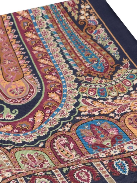 ETRO paisley fringed scarf - Blue - zdjęcie produktu nr 2