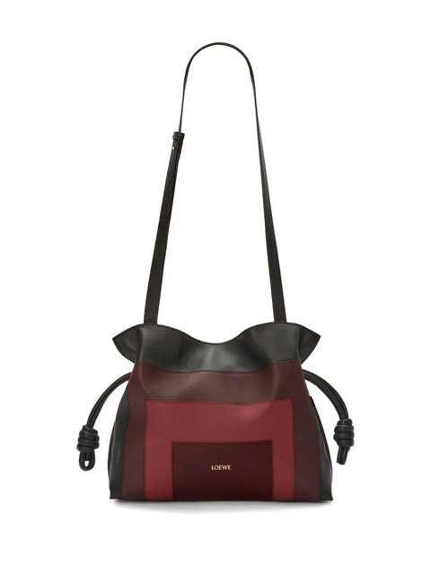 LOEWE medium Flamenco bucket bag - Black - zdjęcie produktu nr 2