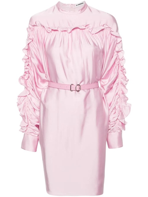 Jil Sander 129 satin midi dress - Pink - zdjęcie produktu nr 1