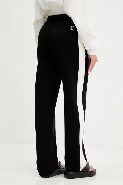 Karl Kani spodnie dresowe damskie kolor czarny gładkie PD00005427 - zdjęcie produktu nr 2