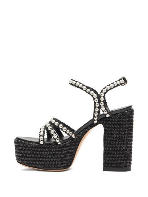 Casadei 120mm Isa Studsway sandals - Black - zdjęcie produktu nr 2