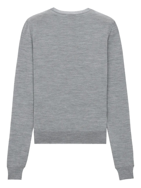 Saint Laurent crew-neck jumper - Grey - zdjęcie produktu nr 2