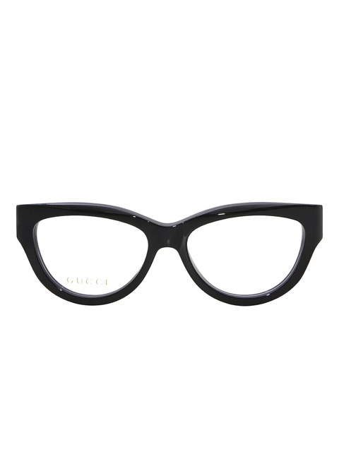Gucci Eyewear Gucci Eyeglasses Square Full Rim, Black/Nude Frame and Clear Demo Lenses Lens GG1665O008 - zdjęcie produktu nr 1