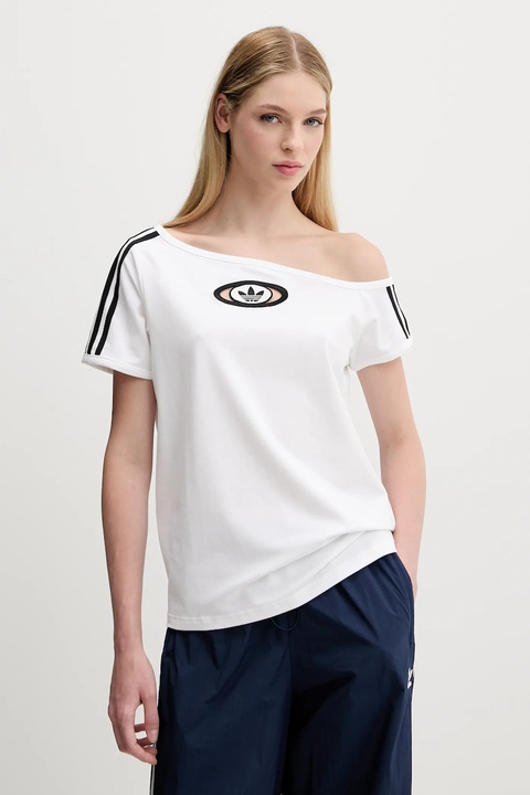 adidas Originals t-shirt Offshoulder Tee damski kolor biały KC8795 - zdjęcie produktu nr 1