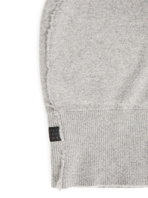MM6 Maison Margiela knitted balaclava - Grey - zdjęcie produktu nr 1