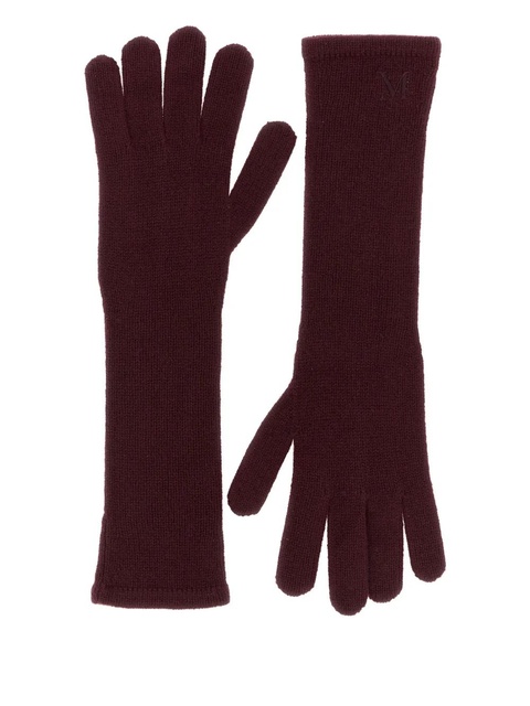 Max Mara logo gloves - Red - zdjęcie produktu nr 2