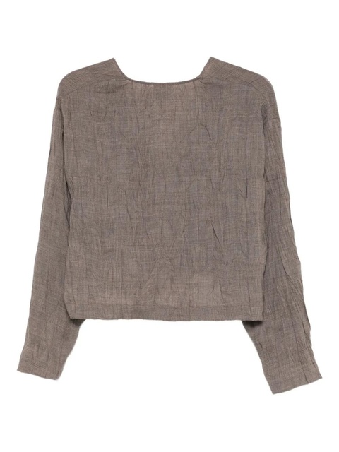 Alysi v-neck blouse - Grey - zdjęcie produktu nr 1