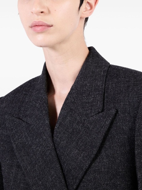 Prada Double-breasted wool coat - Grey - zdjęcie produktu nr 2