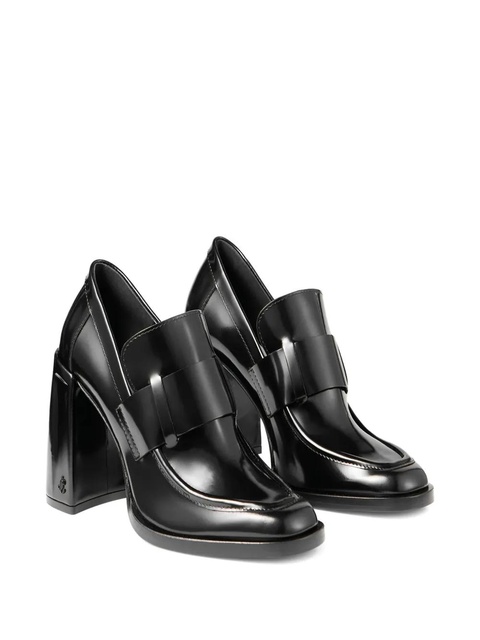 Jimmy Choo 85mm Tylor block-heel loafer pumps - BLACK - zdjęcie produktu nr 1