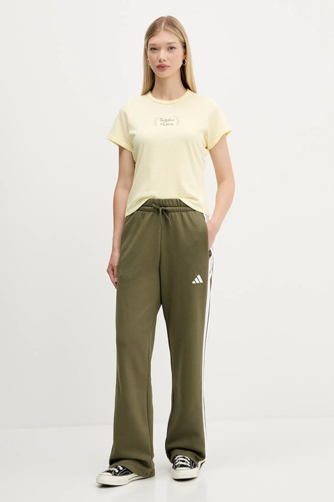 Abercrombie & Fitch t-shirt bawełniany damski kolor żółty KI157-5176 - zdjęcie produktu nr 2