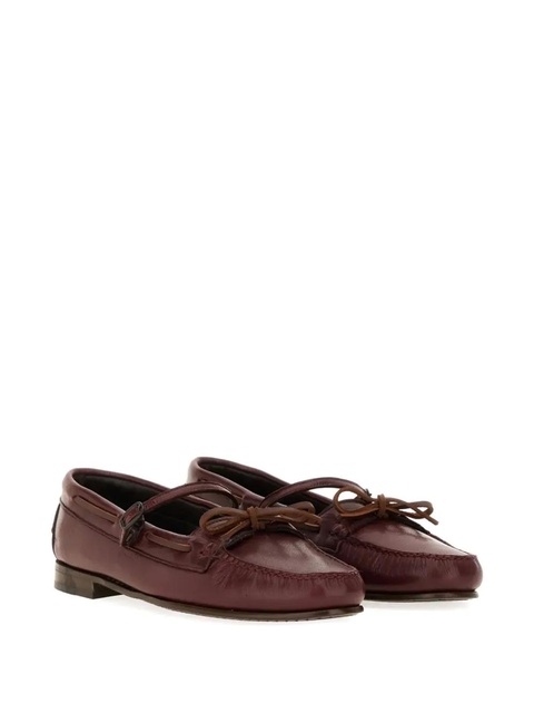 Hereu buckle tie loafers - Red - zdjęcie produktu nr 1