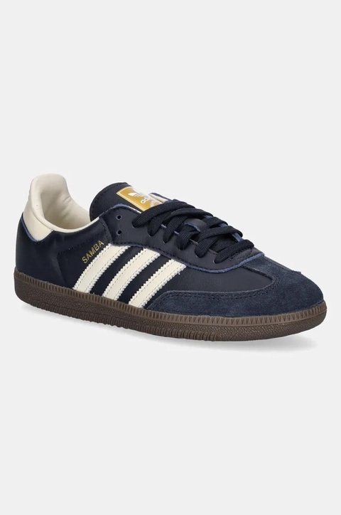 adidas Originals sneakersy skórzane Samba OG kolor granatowy ID2056 - zdjęcie produktu nr 1