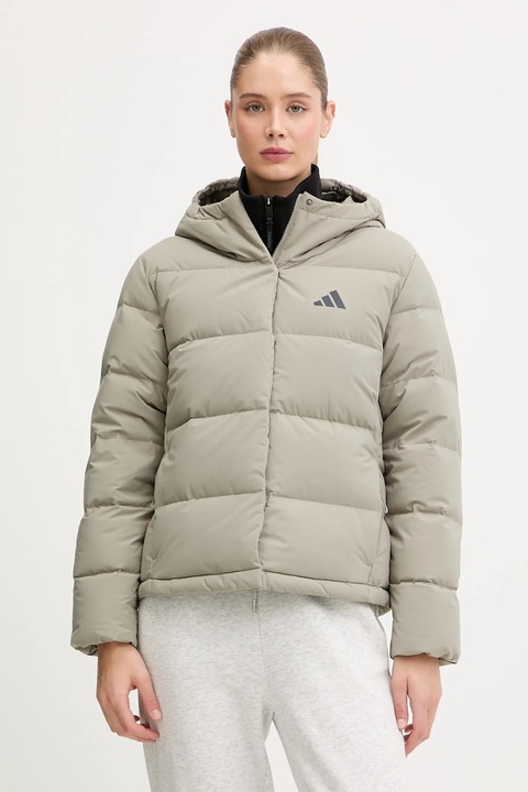 adidas kurtka puchowa Helionic kolor zielony zimowa JX3027 - zdjęcie produktu nr 1