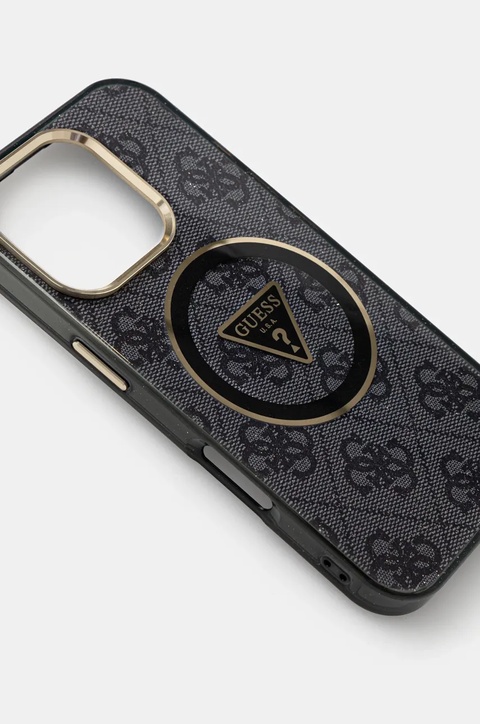 Guess etui na telefon iPhone 16 Pro kolor czarny GUHMP16LHG4PRTGK - zdjęcie produktu nr 2