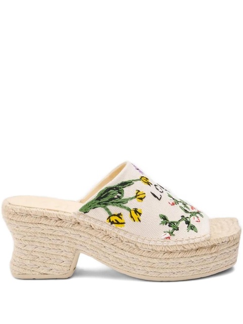 LOEWE 80mm Petal espadrilles - Neutrals - zdjęcie produktu nr 1