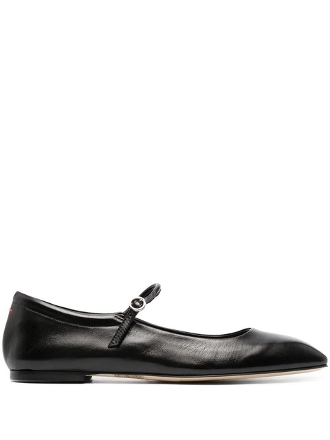 Aeyde Maryjane leather ballerina shoes - Black - zdjęcie produktu nr 1