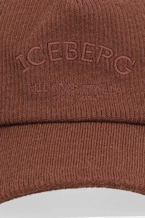 Iceberg czapka z daszkiem z wełną kolor brązowy 7102 6962 - zdjęcie produktu nr 1