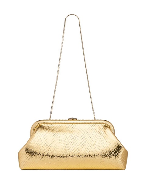 Jimmy Choo metallic textured clutch bag - Gold - zdjęcie produktu nr 2