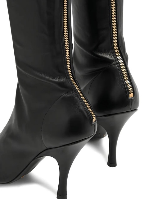 KHAITE 100mm Eva zip-detail over-the-knee boots - Black - zdjęcie produktu nr 2