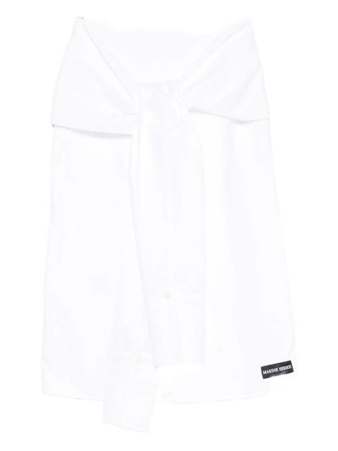 Marine Serre wrapped midi skirt - White - zdjęcie produktu nr 1