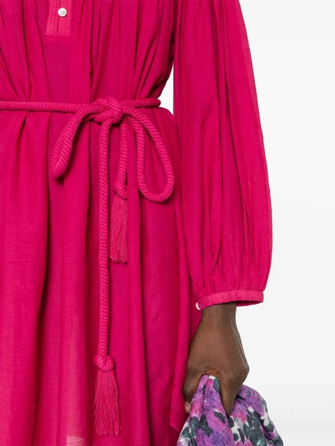 MARANT ÉTOILE Adeliani pintuck-detail dress - Pink - zdjęcie produktu nr 2