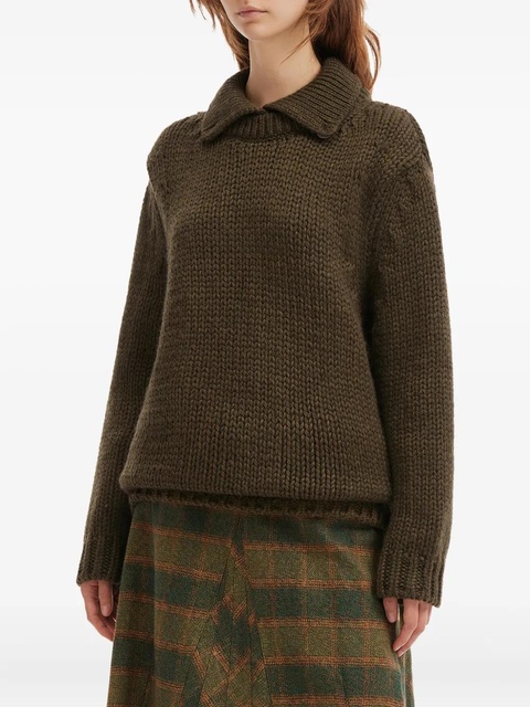 OUR LEGACY button-collar sweater - Green - zdjęcie produktu nr 2