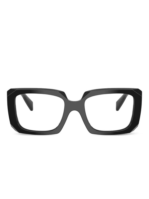 Prada Eyewear geometric-frame glasses - Black - zdjęcie produktu nr 1