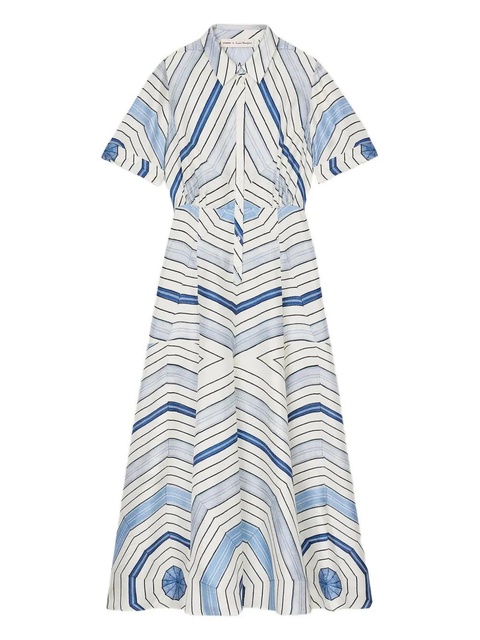 SANDRO x Louise Bourgeois silk dress - Blue - zdjęcie produktu nr 1