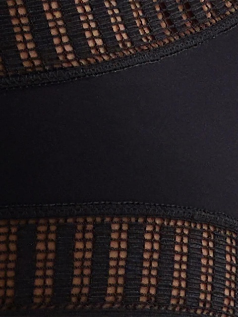 ERES stripe-lace triangle bra - Black - zdjęcie produktu nr 2