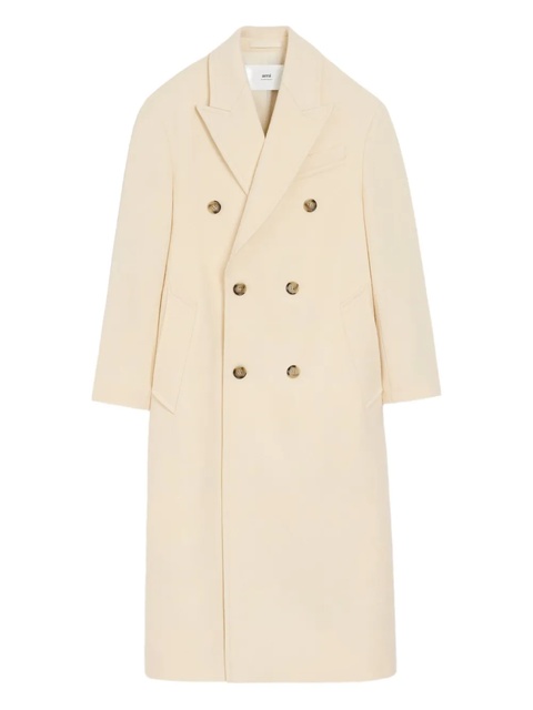 AMI Paris double-breasted coat - Neutrals - zdjęcie produktu nr 1