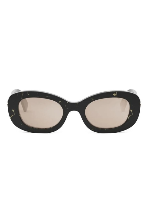 Bvlgari geometric-frame sunglasses - Black - zdjęcie produktu nr 2