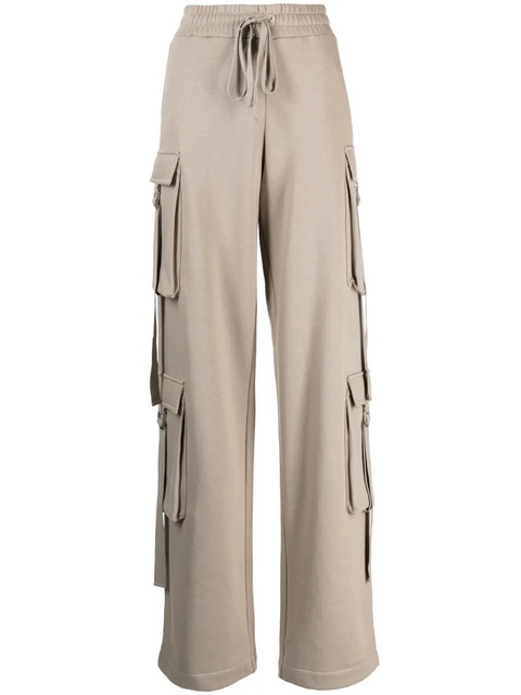Blumarine drawstring cotton cargo trousers - Grey - zdjęcie produktu nr 1