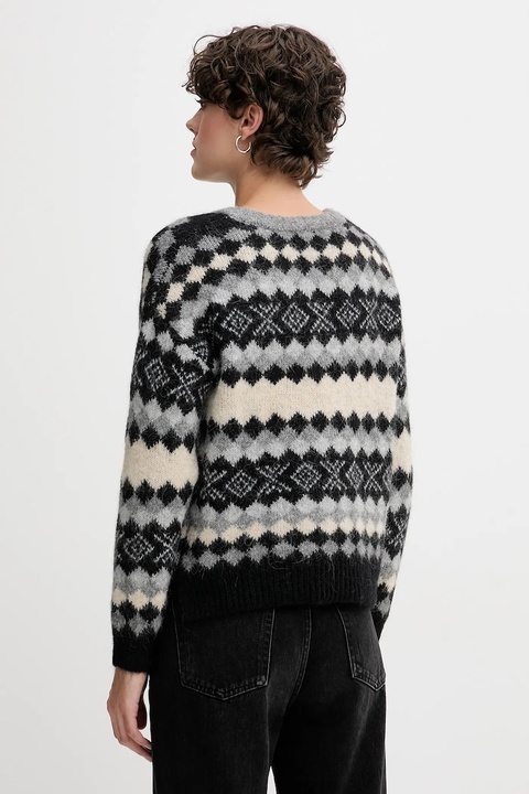 Pepe Jeans sweter z dodatkiem wełny damski kolor multicolor ciepły PL7000039 - zdjęcie produktu nr 2