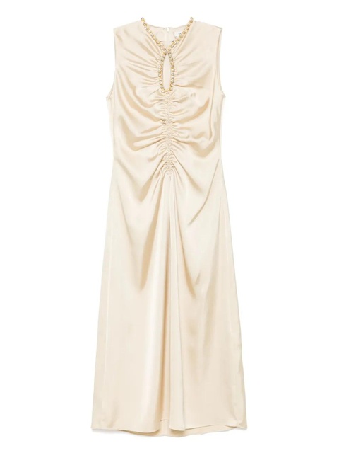 SANDRO rhinestone midi dress - Neutrals - zdjęcie produktu nr 1