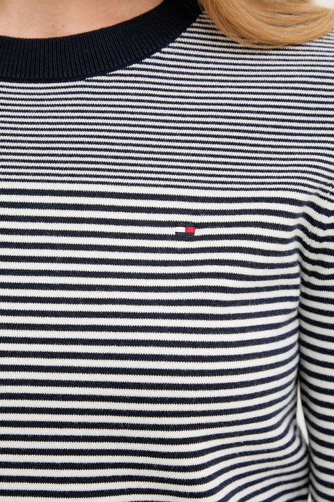 Tommy Hilfiger sweter damski kolor granatowy lekki WW0WW44984 - zdjęcie produktu nr 2